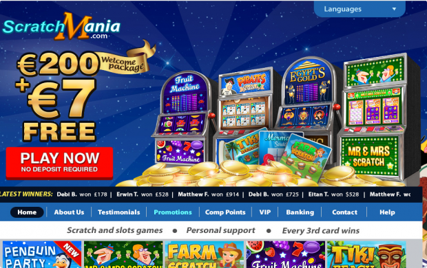 ScratchMania - No deposit bonus