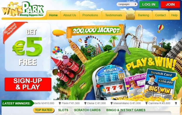 >WinsPark - No deposit bonus